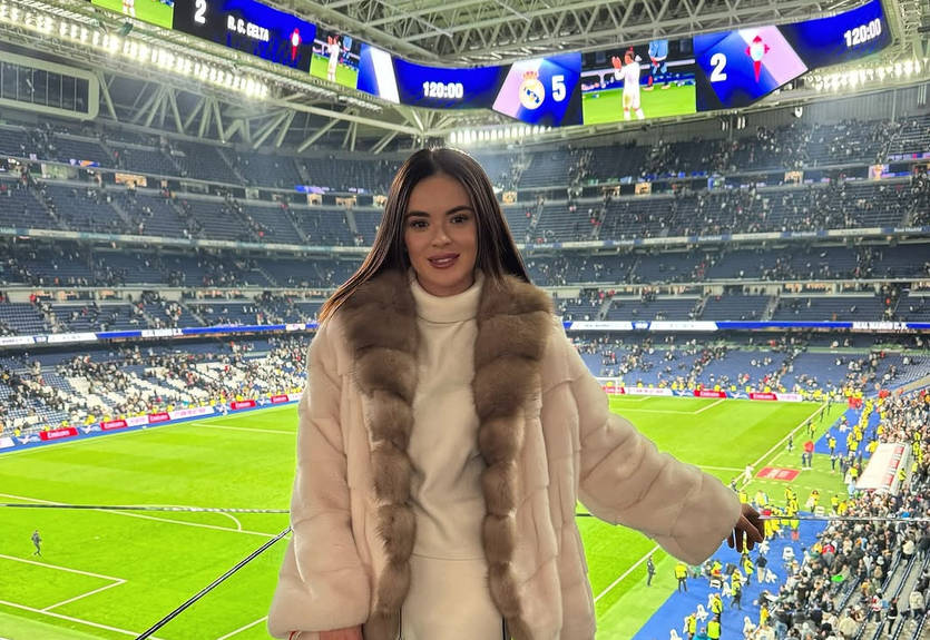 Кохана Луніна показала, як підтримувала Реал у матчі проти Манчестер Сіті